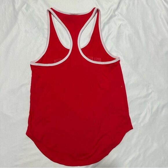 VICTORIAS SECRET PINK USA BLING RACERBACK TANK TOP T SHIRT SEQUINS - Picture 7 of 7